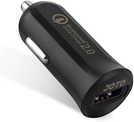 מטען רכב מהיר 2.0 USB, [Qualcomm Certified] Joto Mini Turbo מהיר מטען לרכב USB לאייפון, מכשירי iPad Apple ו- Android